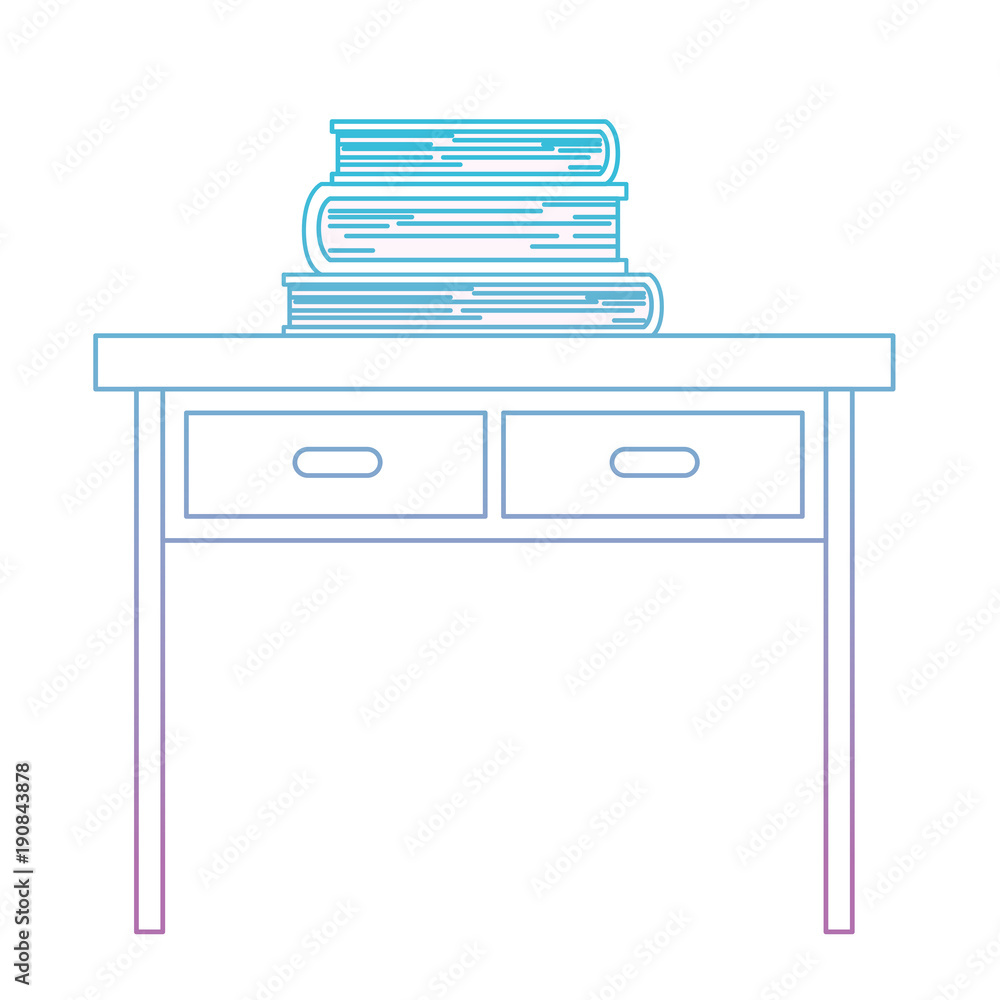 desk books education paper learning library study school textbook vector illustration desk books education paper learning library study school textbook vector illustration