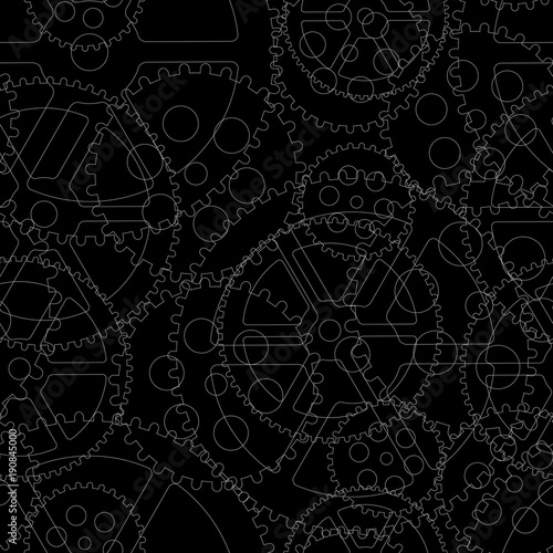 black gears seamless 01