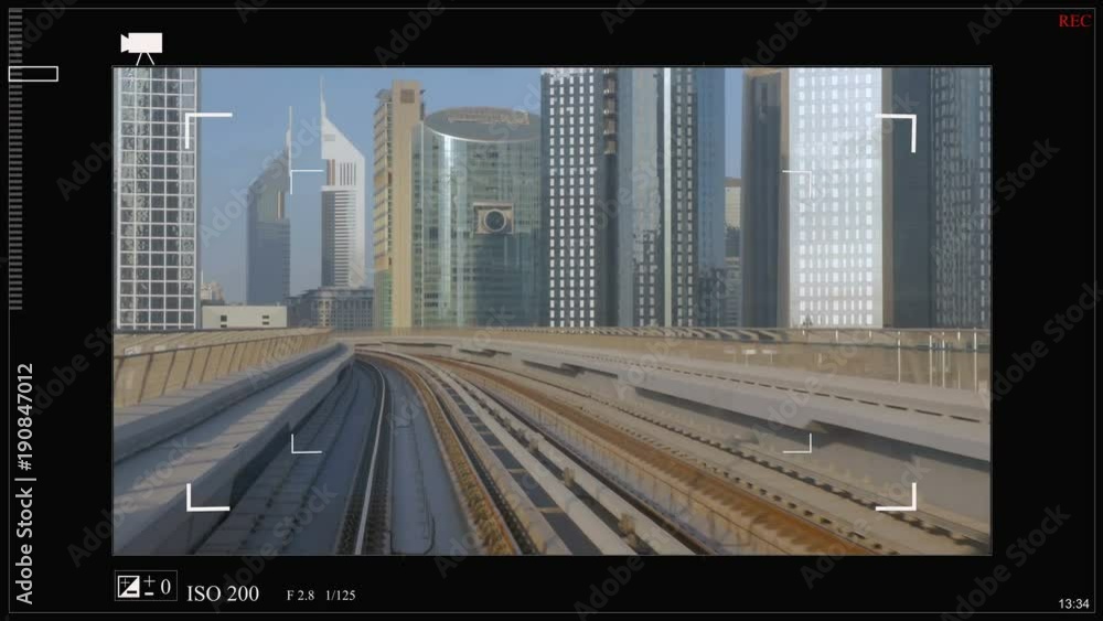 Vidéo Stock Sci fi is a custom futuristic viewfinder interface for