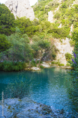 Mountain Lake at polilimnio  Messinia  Greece