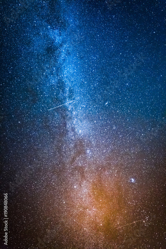 Colorful milky way with mil...