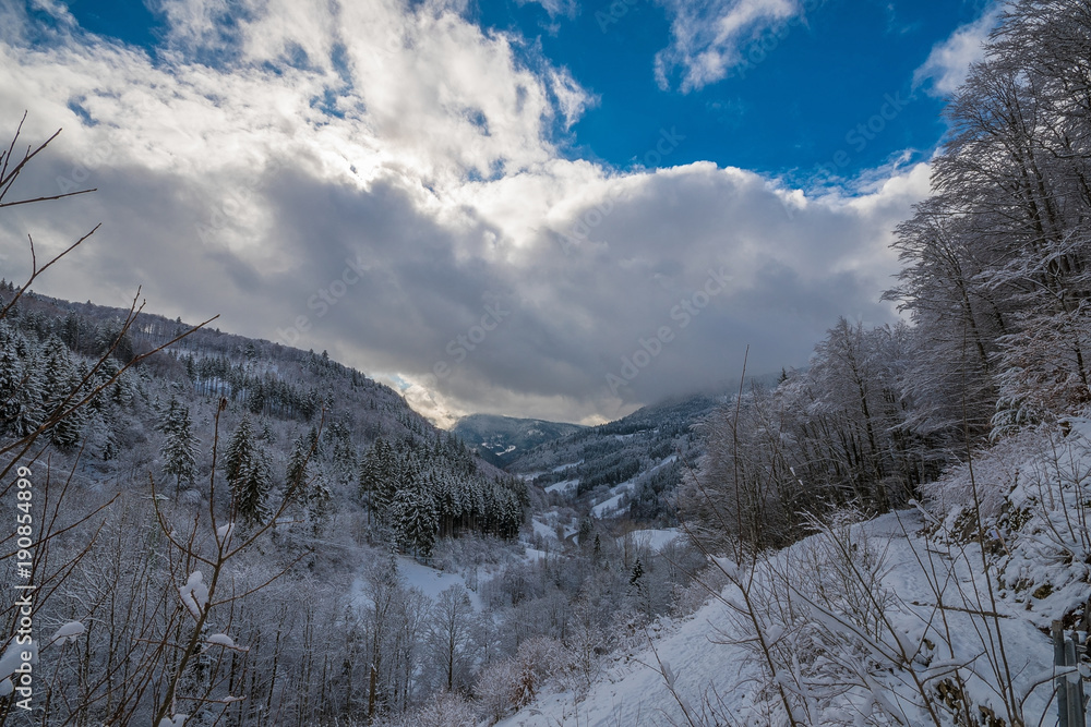 Winter Landscape in Todtnau, Black Forest, Germany 2018