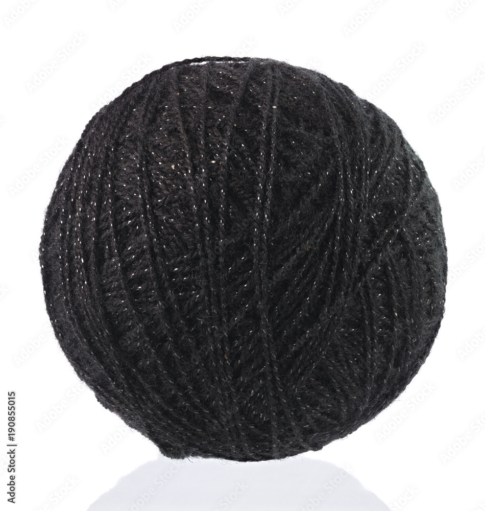 Yarn for handwork and knitting. Set on a white background with reflection. Yarn for handwork and knitting. Set on a white background with reflection.