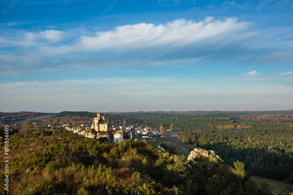 Castle in Mirow on the Jura Krakowsko-Czestochowska, Poland