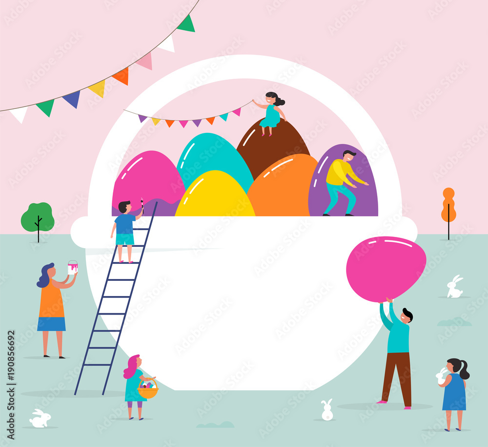 Happy Easter template design Happy Easter template design