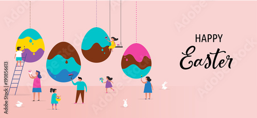 Happy Easter poster design