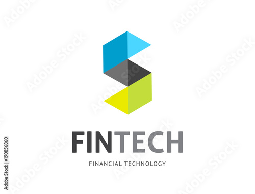 Modern logo concept design for fintech 