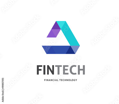 Modern logo concept design for fintech 