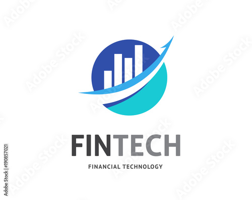 Modern logo concept design for fintech 