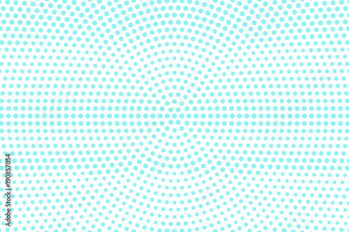 Blue on white dotted halftone. Halftone vector background. Rough horizontal dotted pattern.