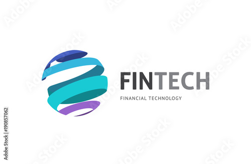 Modern logo concept design for fintech 