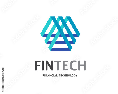 Modern logo concept design for fintech 