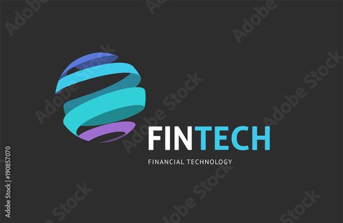Modern logo concept design for fintech 