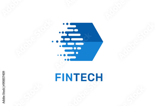 Modern logo concept design for fintech 