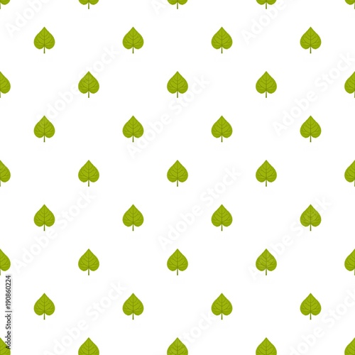 Linden leaf pattern seamless in flat style for any design