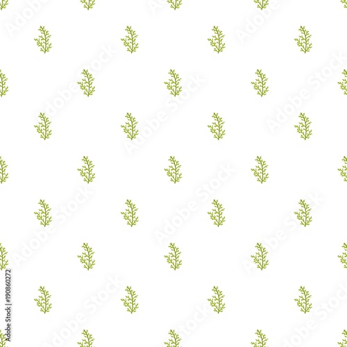 Cypress leaf pattern seamless in flat style for any design