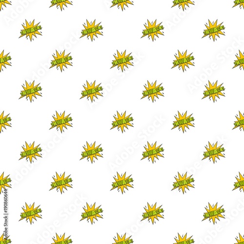 Comic boom thwack pattern seamless in flat style for any design