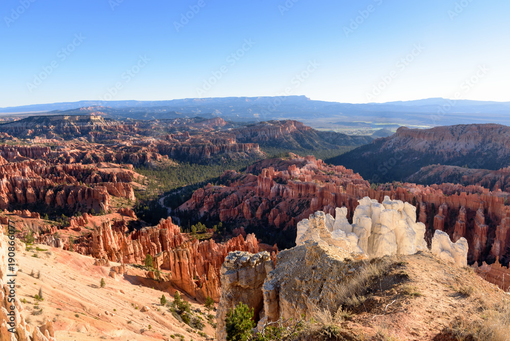 Wide Angle view of Bryce Canyon National Park landscape , Utah, USA