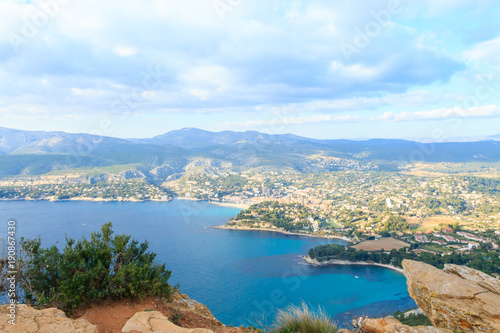 Cassis view from Cape Canaille top, France