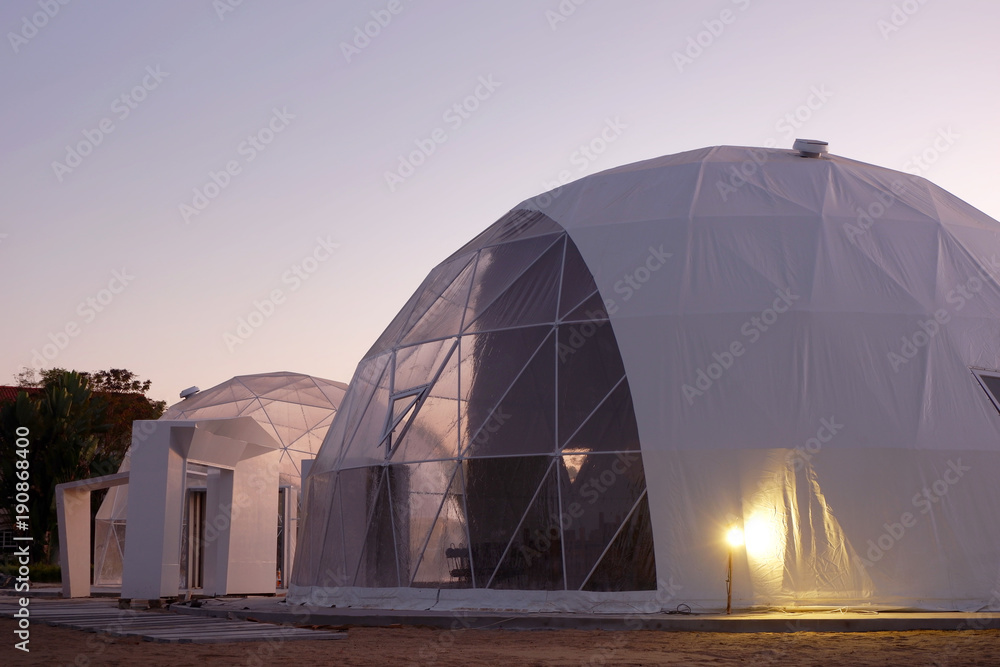 Geodesic dome in Asia.