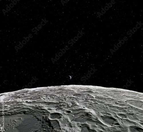 Fototapet Moon surface