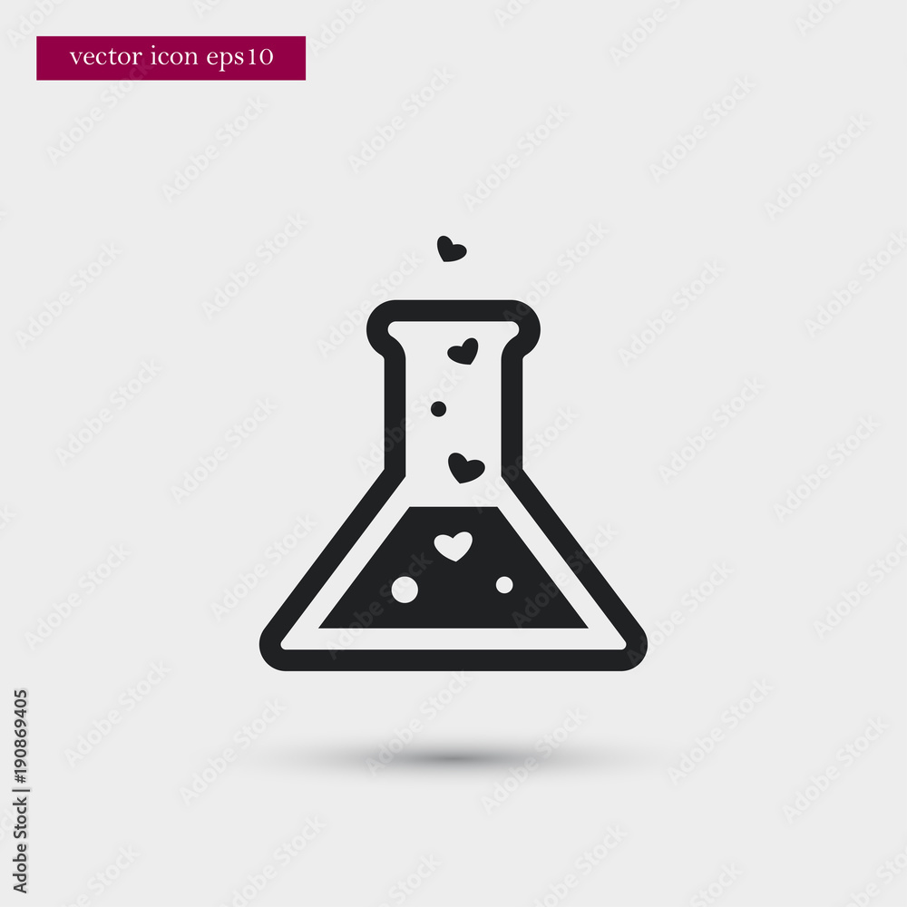 Potion icon. Simple magic element illustration. Chemistry symbol design from love collection. Can be used in web and mobile. Potion icon. Simple magic element illustration. Chemistry symbol design from love collection. Can be used in web and mobile.