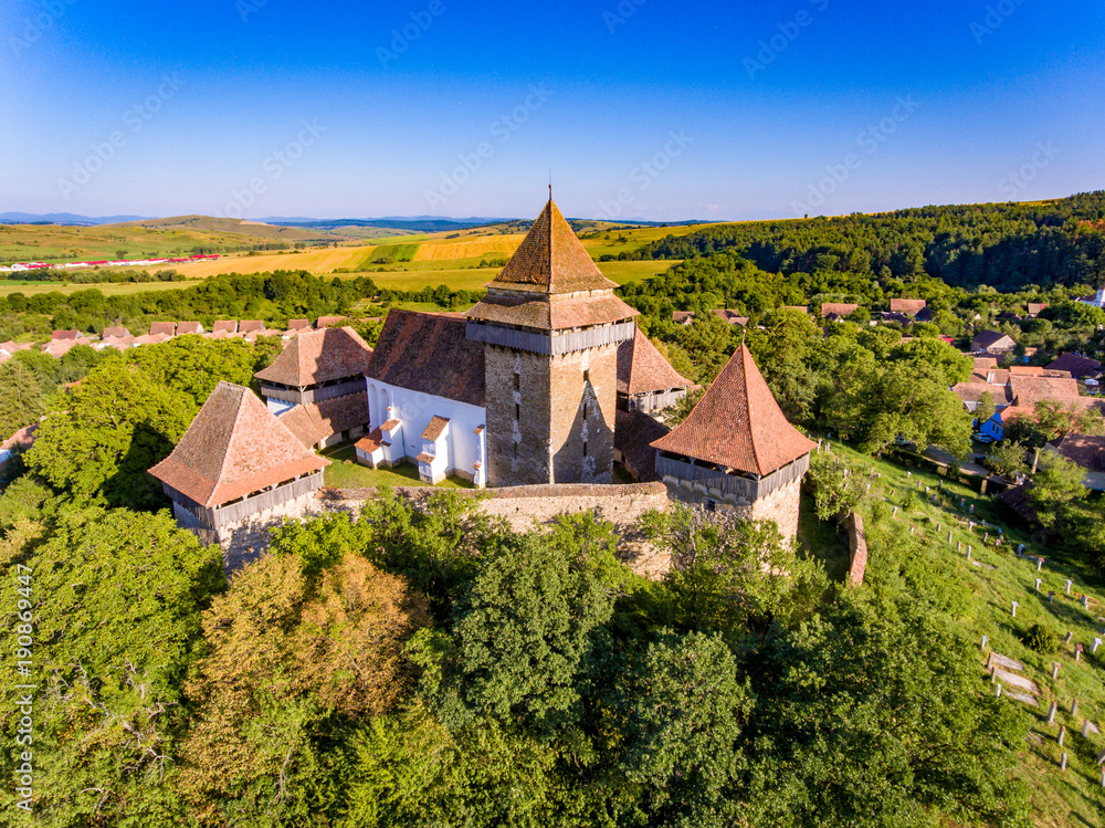 Viscri Church built as a stronghold fortification by the Saxons in Transylvania Viscri Church built as a stronghold fortification by the Saxons in Transylvania
