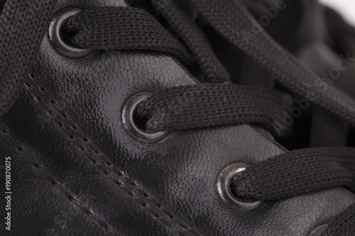 shoe lace close-up