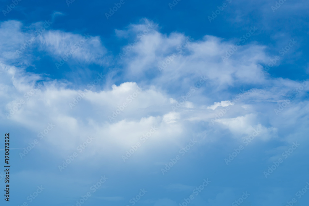 Fototapeta premium blue sky with clouds closeup