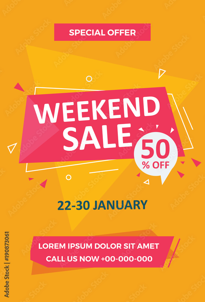 custom made wallpaper toronto digitalWeekend Sale Flyer Template
