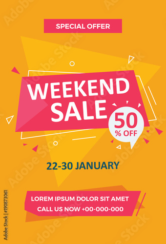 Wallpaper Mural Weekend Sale Flyer Template Torontodigital.ca