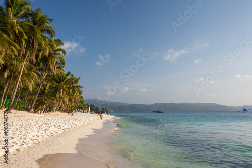 Beautiful ladscape of Boracay island  Philippines