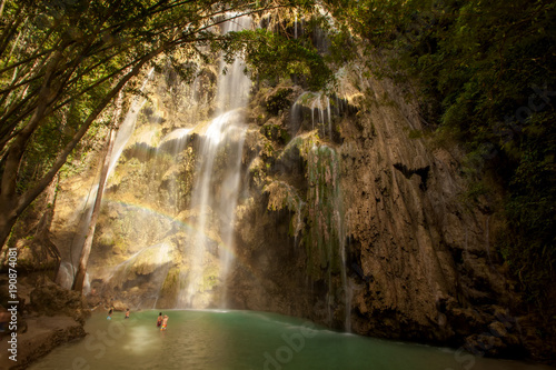 Tumalog waterfall on Sebu island, Philippines © Maygutyak