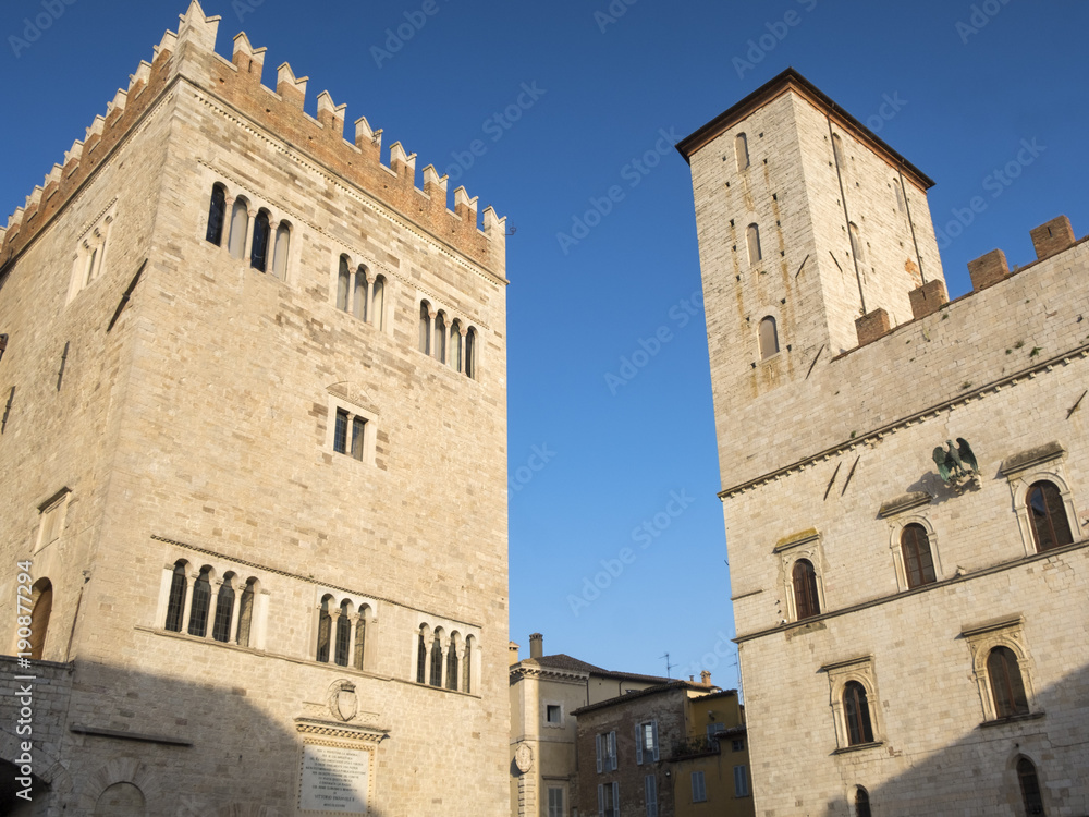 The main square of Todi, Umbria