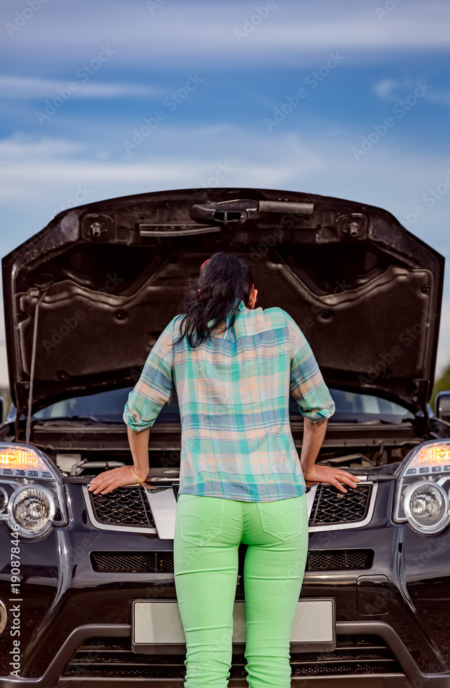 Damage to vehicle problems on the road. Damage to vehicle problems on the road.