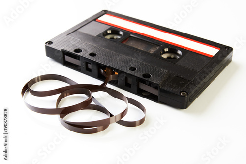 Audio cassette tape with film composition