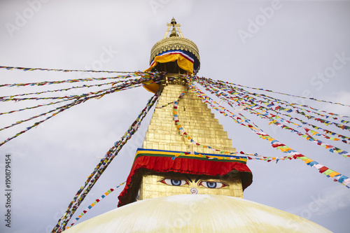 Boudhanath Stupa in Kathmandu, Nepal.