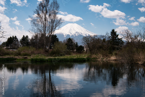 Mt. Fuji Reflected in a Pond