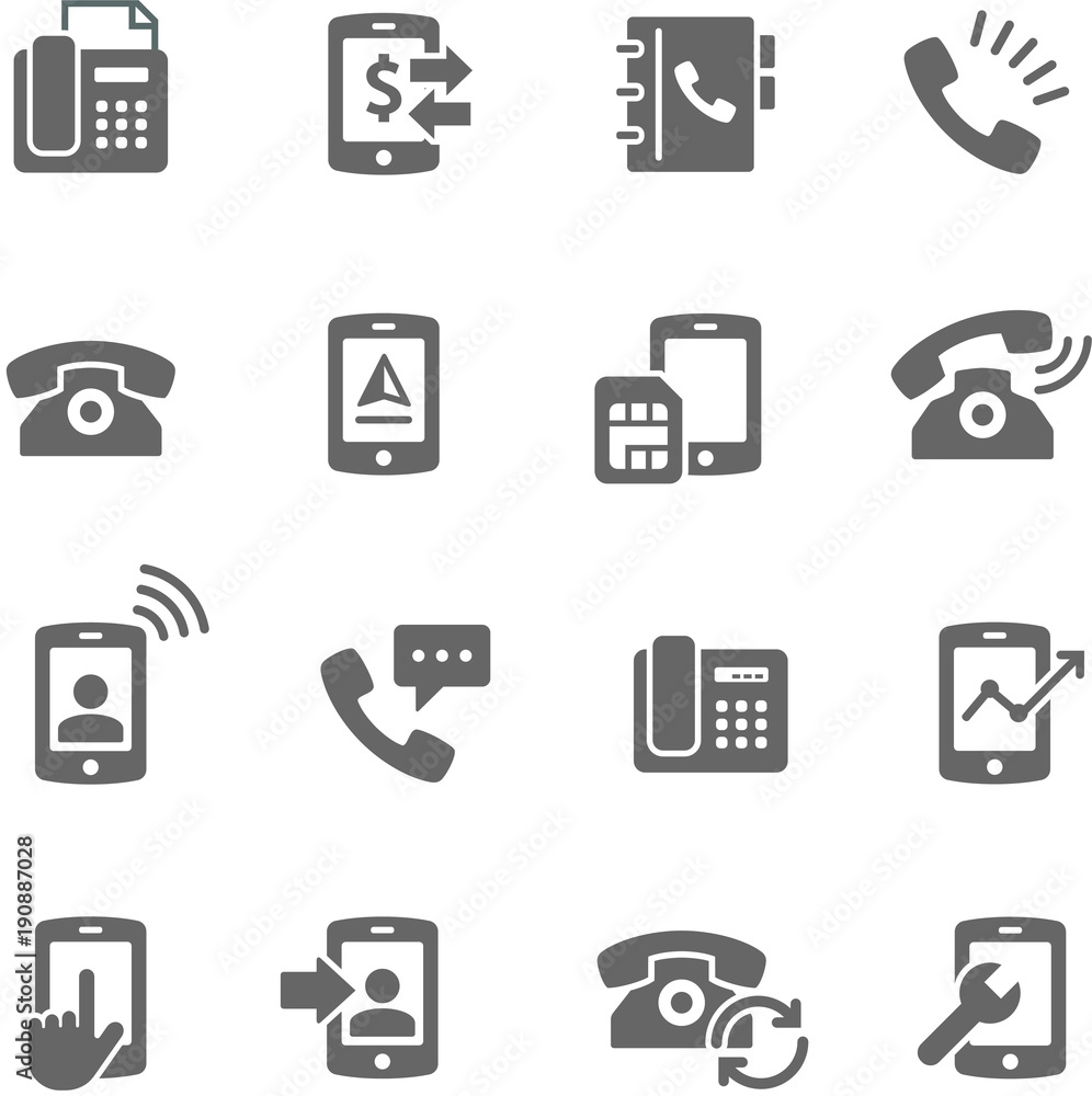 Phone Icon set Phone Icon set