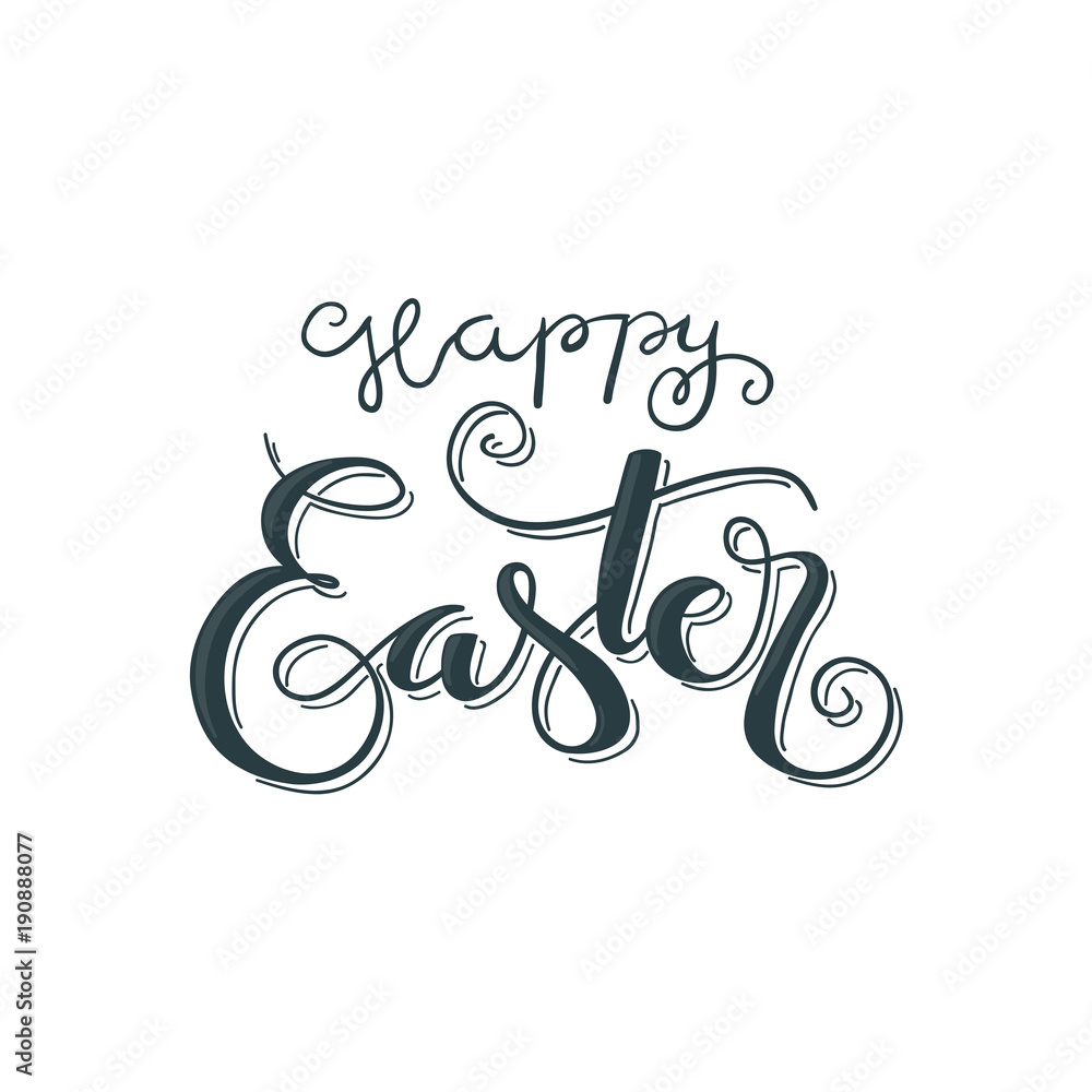 Happy Easter lettering Happy Easter lettering