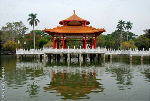 Wallpaper Mural Pavilion and pond of Tainan Park, Taiwan Torontodigital.ca