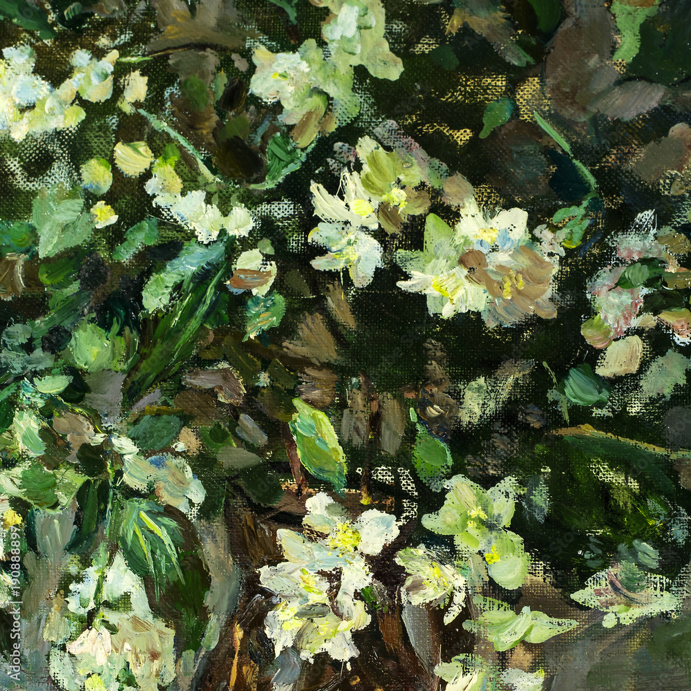 Fototapeta Oil painting, handmade