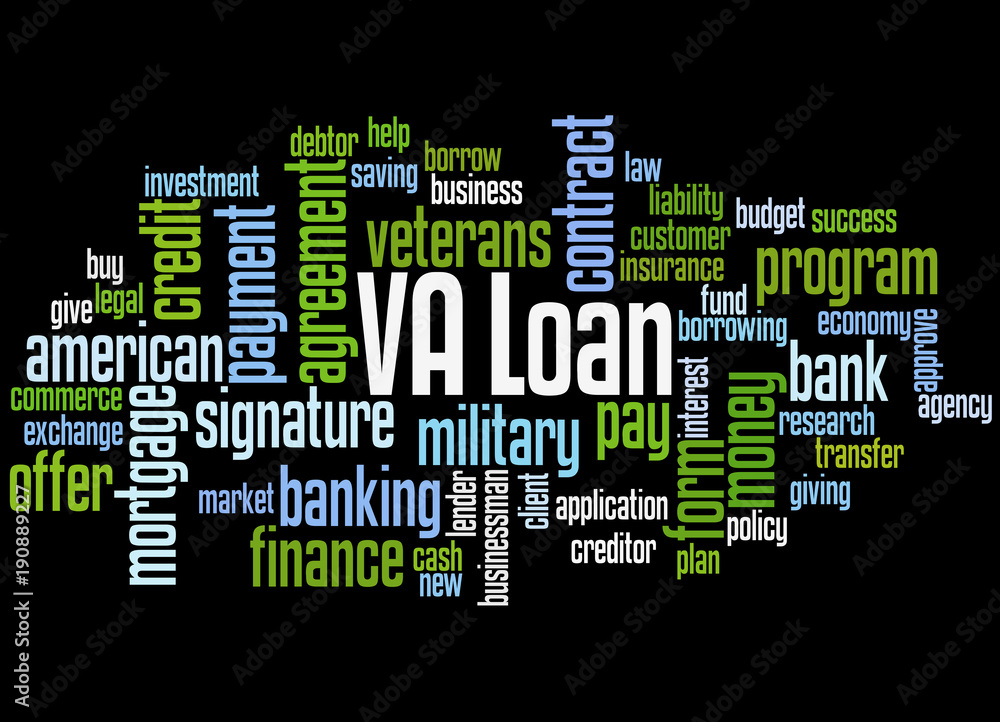 VA loan word cloud concept 3 VA loan word cloud concept 3