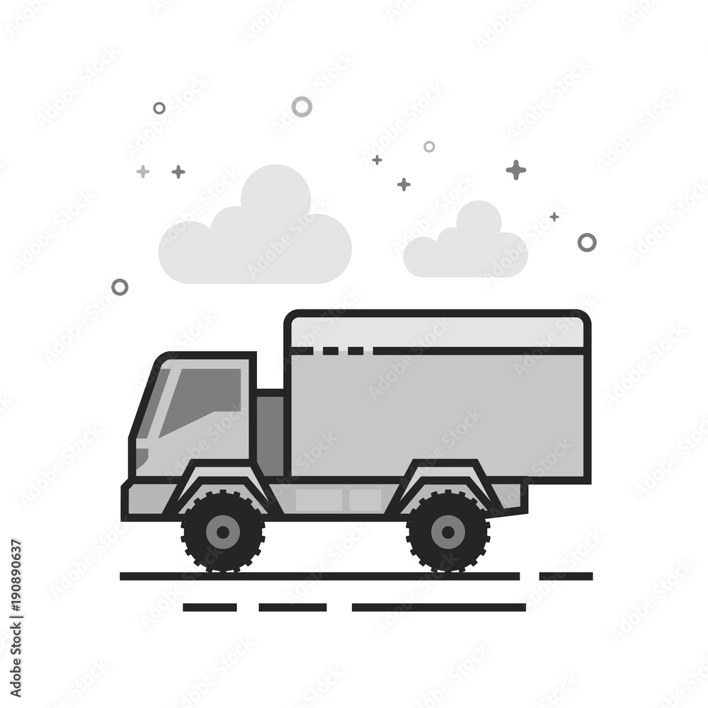 Military ambulance icon in flat outlined grayscale style. Vector illustration. Military ambulance icon in flat outlined grayscale style. Vector illustration.