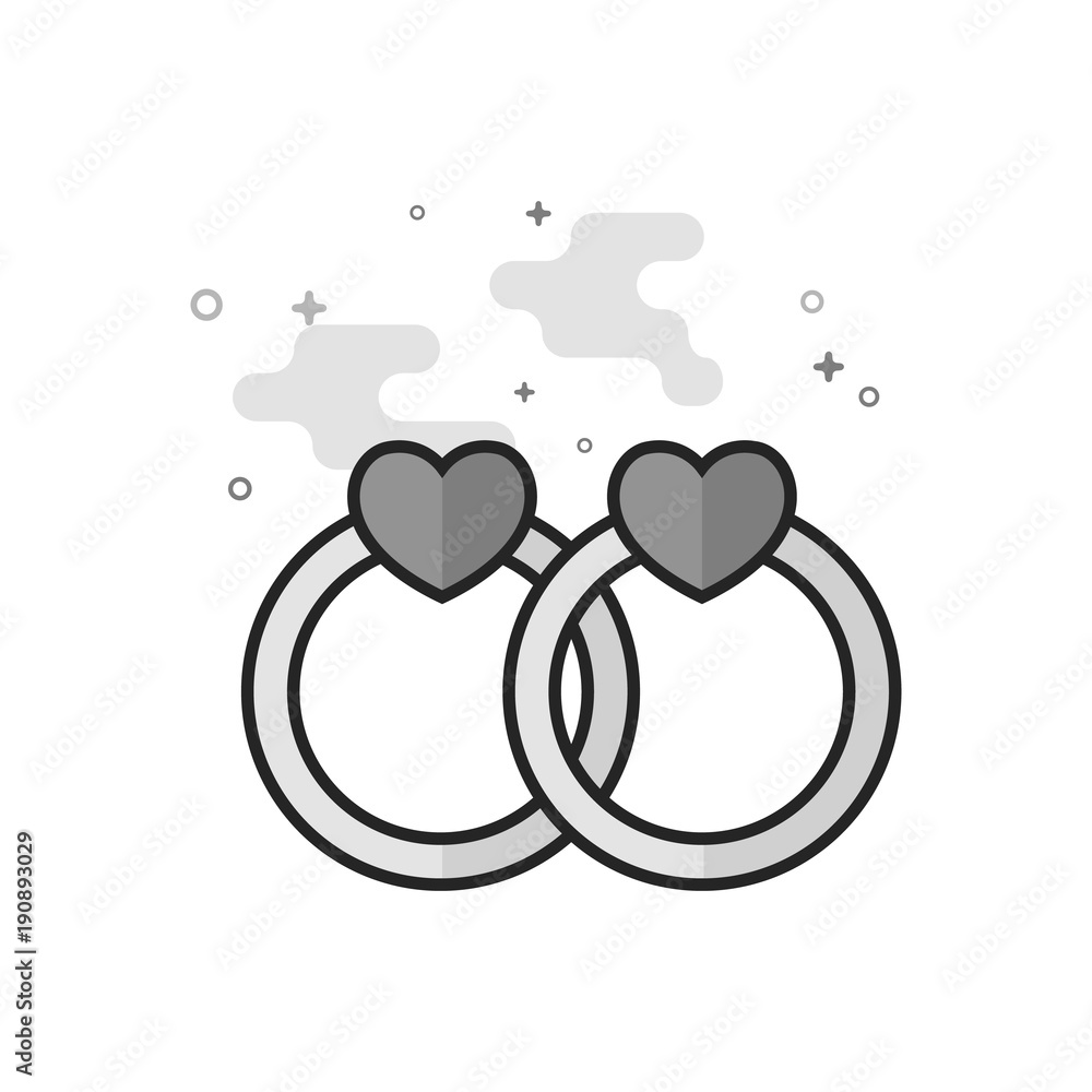 Wedding ring icon in flat outlined grayscale style. Vector illustration. Wedding ring icon in flat outlined grayscale style. Vector illustration.