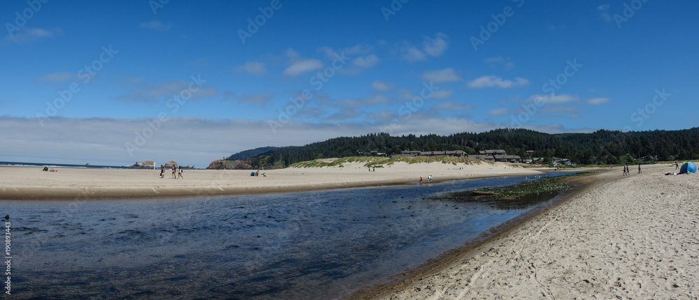 Beautiful landscape of Cannon Beach in Oregon