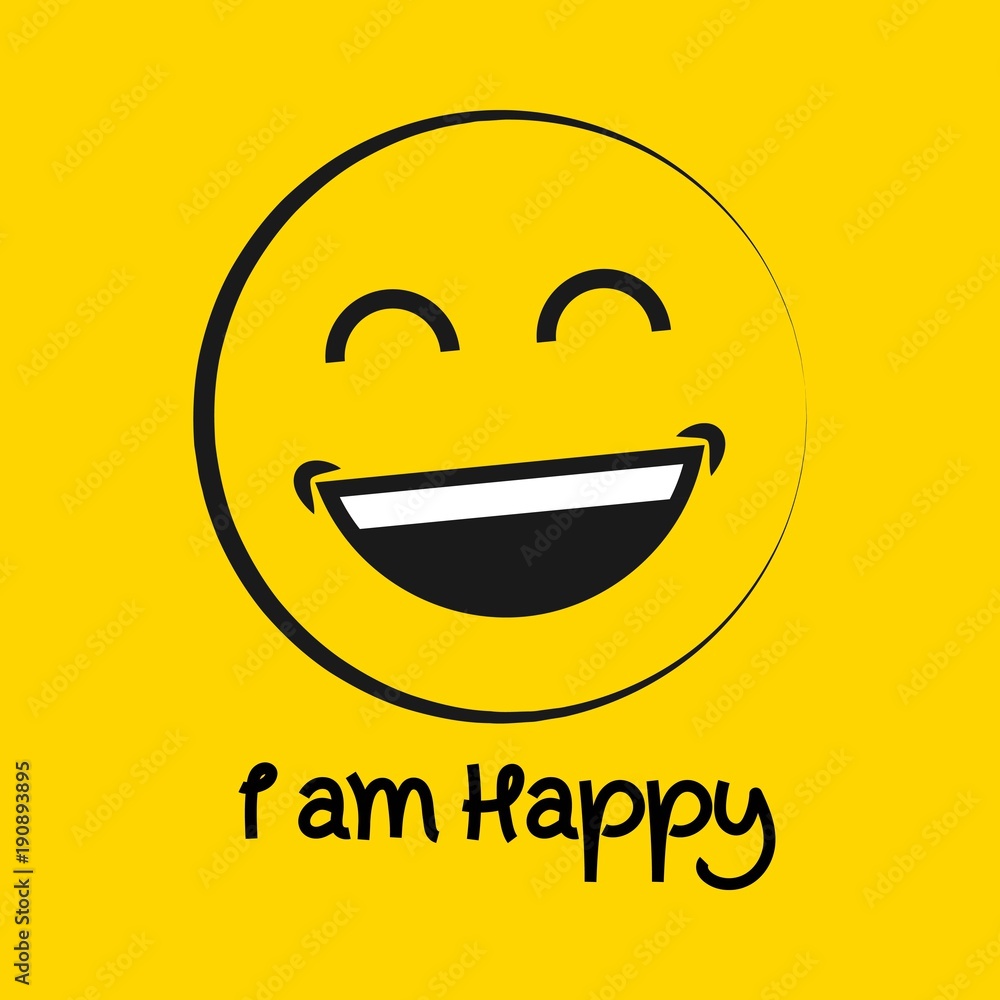 I Am Happy Logo Vector Template Design Stock Vector Adobe Stock I Am Happy Logo Vector Template Design Stock Vector Adobe Stock