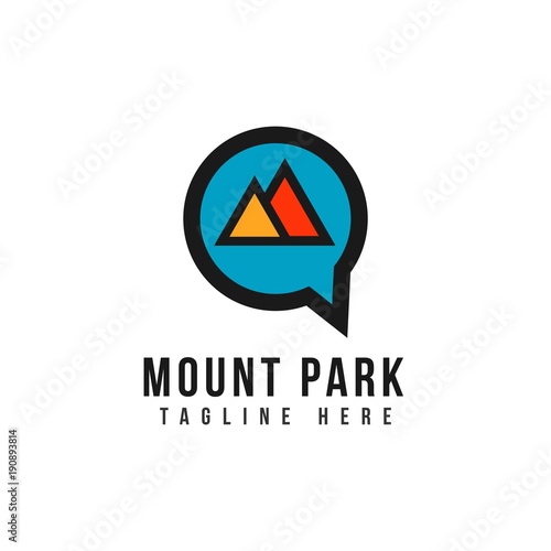 Mount Park Logo Vector Template Design