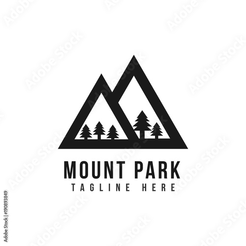 Mount Park Logo Vector Template Design