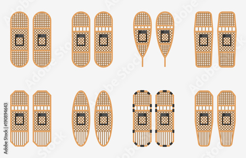 Traditional Wodden Snowshoes Collections